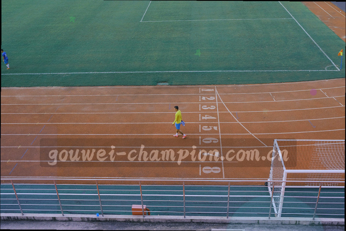 城区街道与体育建筑外立面在白天的日常光线